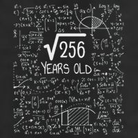 16th Birthday Square Root Of 256 16 Years Old 25L Jumbo Tote