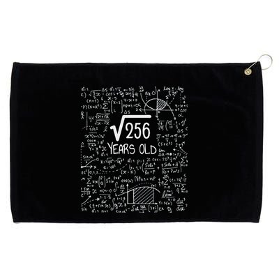 16th Birthday Square Root Of 256 16 Years Old Grommeted Golf Towel