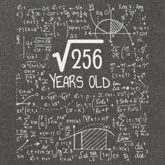 16th Birthday Square Root Of 256 16 Years Old Cotton Canvas Backpack