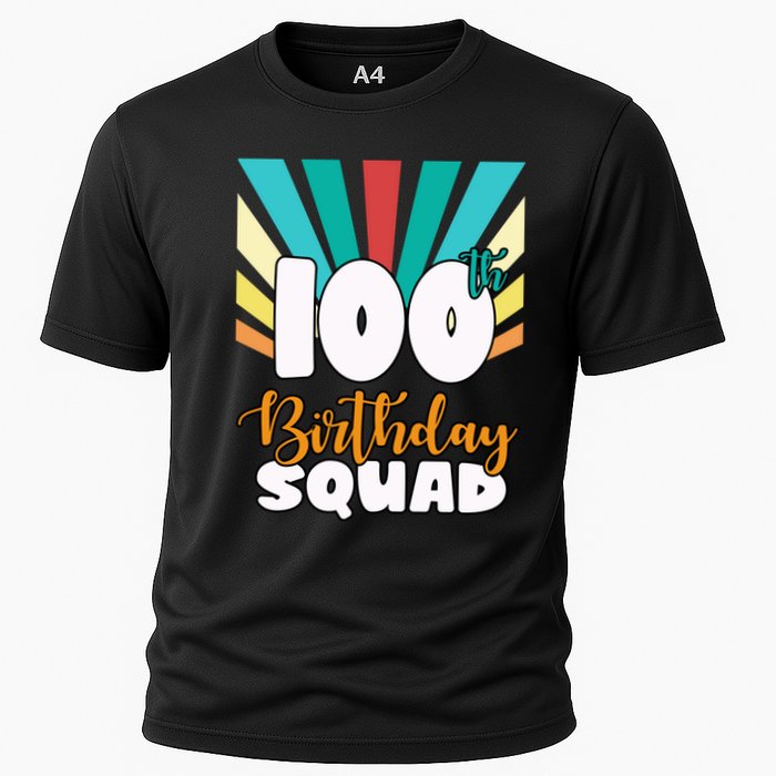 100th Birthday Squad 100 Years Old Cooling Performance Crew T-Shirt