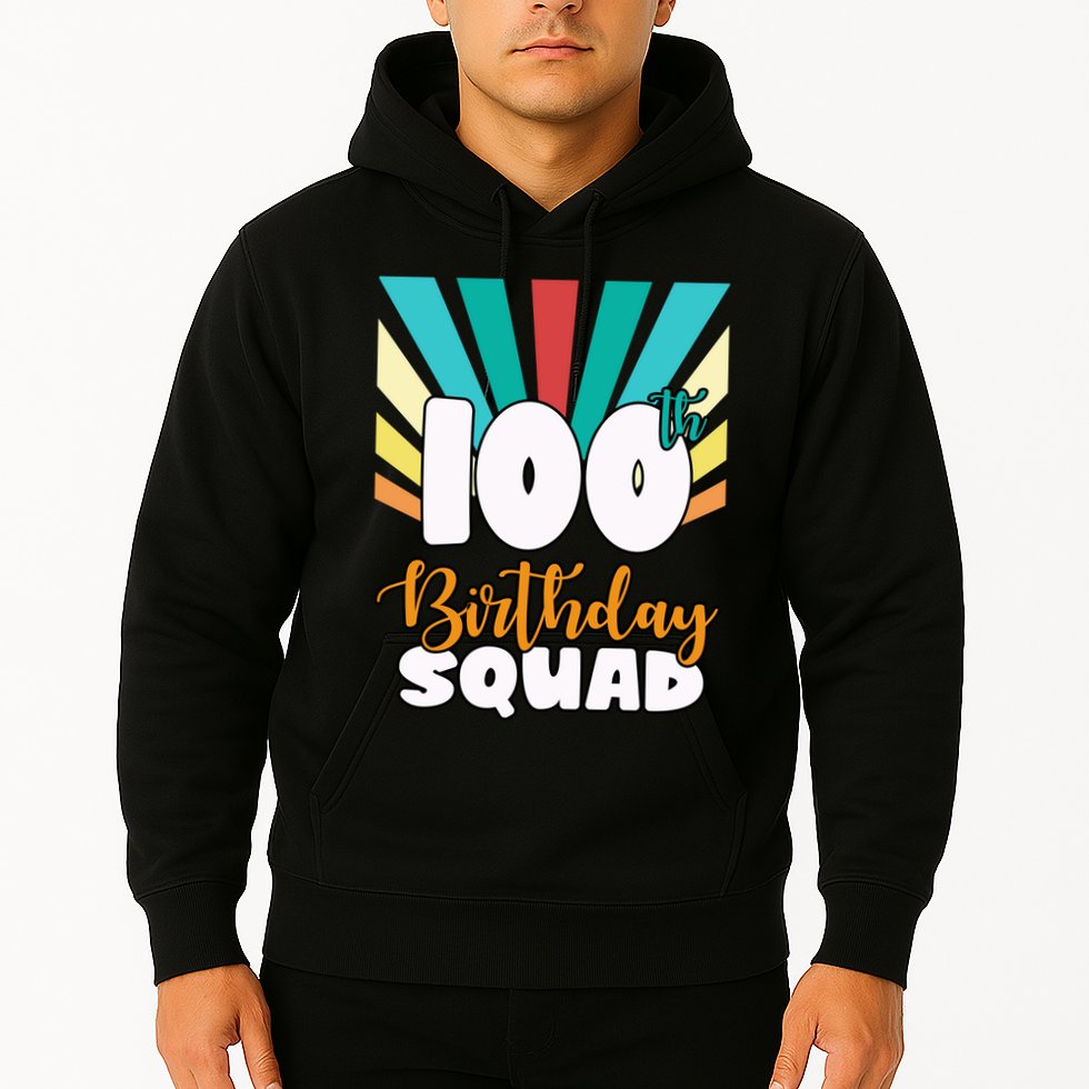 100th Birthday Squad 100 Years Old Hoodie