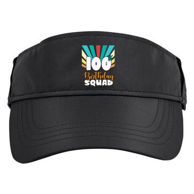 100th Birthday Squad 100 Years Old Adult Drive Performance Visor