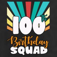 100th Birthday Squad 100 Years Old Adult Drive Performance Visor