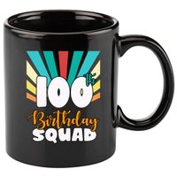 100th Birthday Squad 100 Years Old 11oz C Handle Ceramic Mug