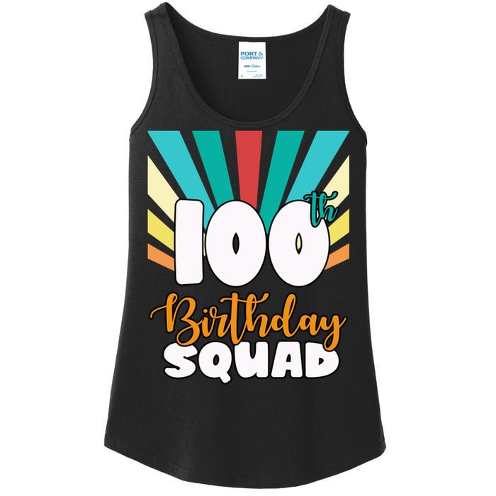 100th Birthday Squad 100 Years Old Ladies Essential Tank