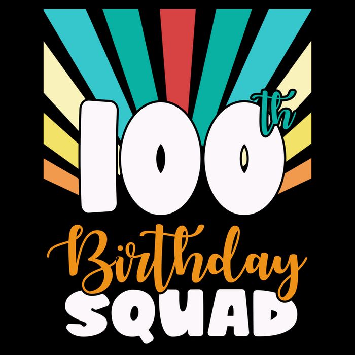 100th Birthday Squad 100 Years Old Bag