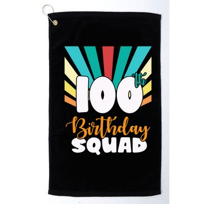 100th Birthday Squad 100 Years Old Golf Towel