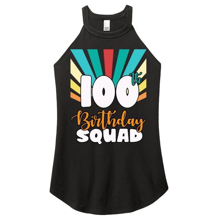 100th Birthday Squad 100 Years Old Women's Perfect Tri Rocker Tank