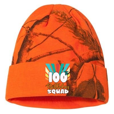 100th Birthday Squad 100 Years Old Kati Licensed 12" Camo Beanie