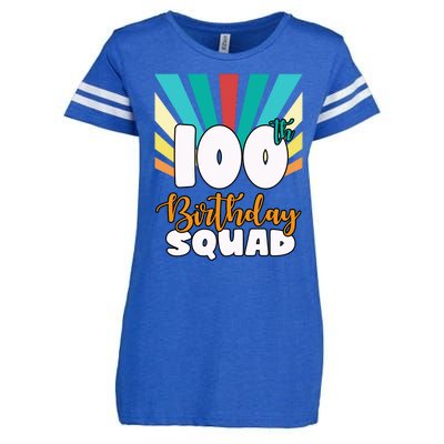 100th Birthday Squad 100 Years Old Enza Ladies Jersey Football T-Shirt