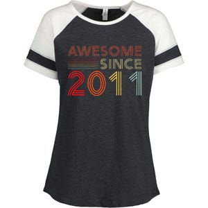 12yr BDay Son Boy Funny 2012 12th 12 Year Old Birthday Enza Ladies Jersey Colorblock Tee