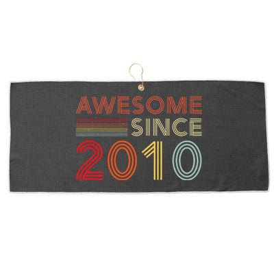 13yr BDay Son Boy Funny 2010 13th 13 Year Old Birthday Large Microfiber Waffle Golf Towel