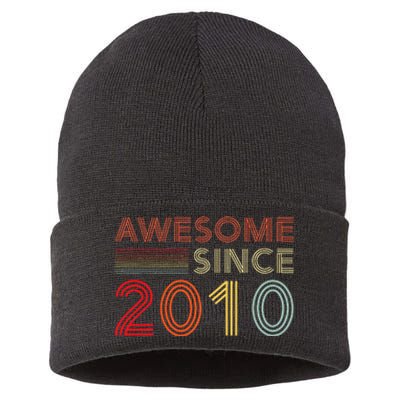 13yr BDay Son Boy Funny 2010 13th 13 Year Old Birthday Sustainable Knit Beanie