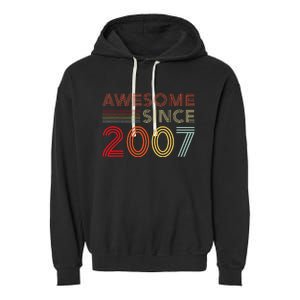 16yr BDay Son Boy Funny 2007 16th 16 Year Old Birthday Garment-Dyed Fleece Hoodie