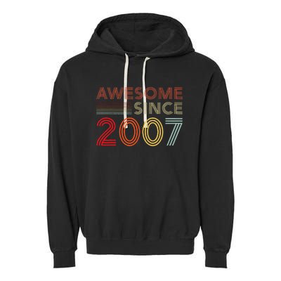 16yr BDay Son Boy Funny 2007 16th 16 Year Old Birthday Garment-Dyed Fleece Hoodie