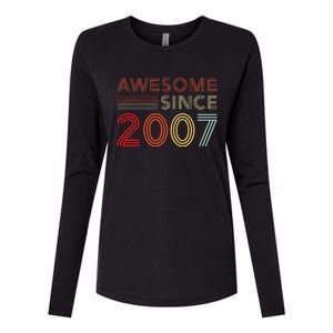 16yr BDay Son Boy Funny 2007 16th 16 Year Old Birthday Womens Cotton Relaxed Long Sleeve T-Shirt