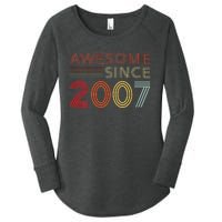 16yr BDay Son Boy Funny 2007 16th 16 Year Old Birthday Women's Perfect Tri Tunic Long Sleeve Shirt