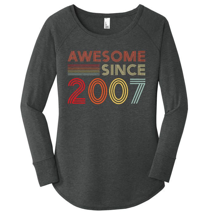 16yr BDay Son Boy Funny 2007 16th 16 Year Old Birthday Women's Perfect Tri Tunic Long Sleeve Shirt