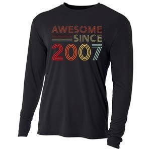 16yr BDay Son Boy Funny 2007 16th 16 Year Old Birthday Cooling Performance Long Sleeve Crew