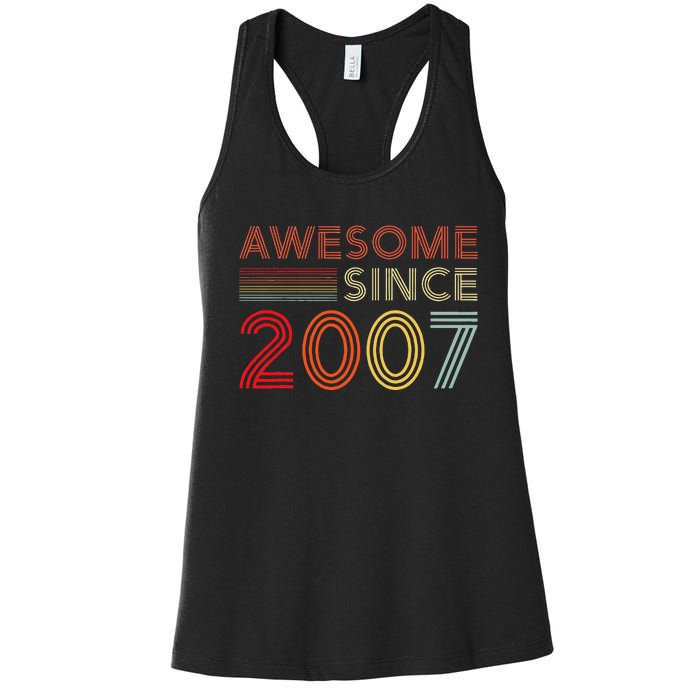 16yr BDay Son Boy Funny 2007 16th 16 Year Old Birthday Women's Racerback Tank