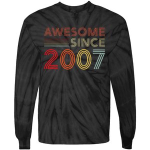 16yr BDay Son Boy Funny 2007 16th 16 Year Old Birthday Tie-Dye Long Sleeve Shirt