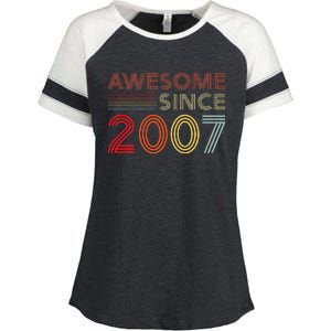 16yr BDay Son Boy Funny 2007 16th 16 Year Old Birthday Enza Ladies Jersey Colorblock Tee