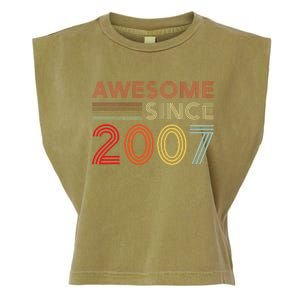 16yr BDay Son Boy Funny 2007 16th 16 Year Old Birthday Garment-Dyed Women's Muscle Tee