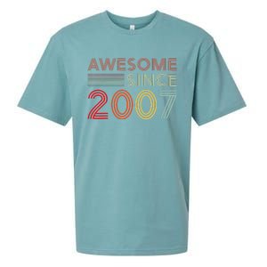 16yr BDay Son Boy Funny 2007 16th 16 Year Old Birthday Sueded Cloud Jersey T-Shirt