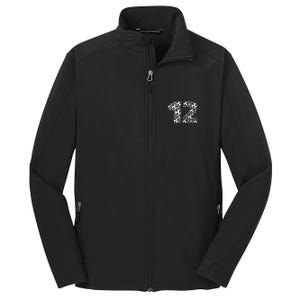 12th Birthday Soccer Graphic 12 Years Core Soft Shell Jacket