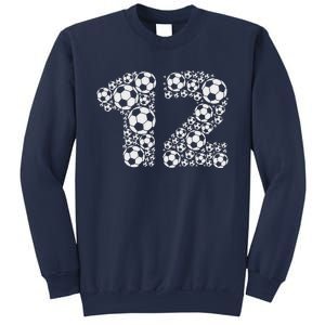 12th Birthday Soccer Graphic 12 Years Sweatshirt