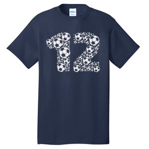 12th Birthday Soccer Graphic 12 Years Tall T-Shirt