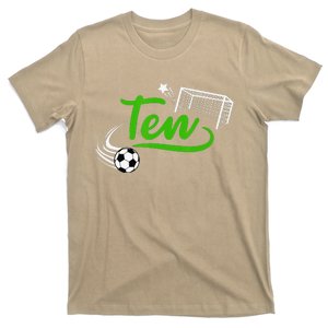 10th Birthday Soccer Ten Year Old Soccer Player T-Shirt