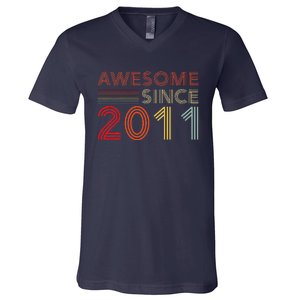 13yr Bday Son Boy Funny 2012 13th 13 Year Old Birthday V-Neck T-Shirt