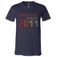 13yr Bday Son Boy Funny 2012 13th 13 Year Old Birthday V-Neck T-Shirt