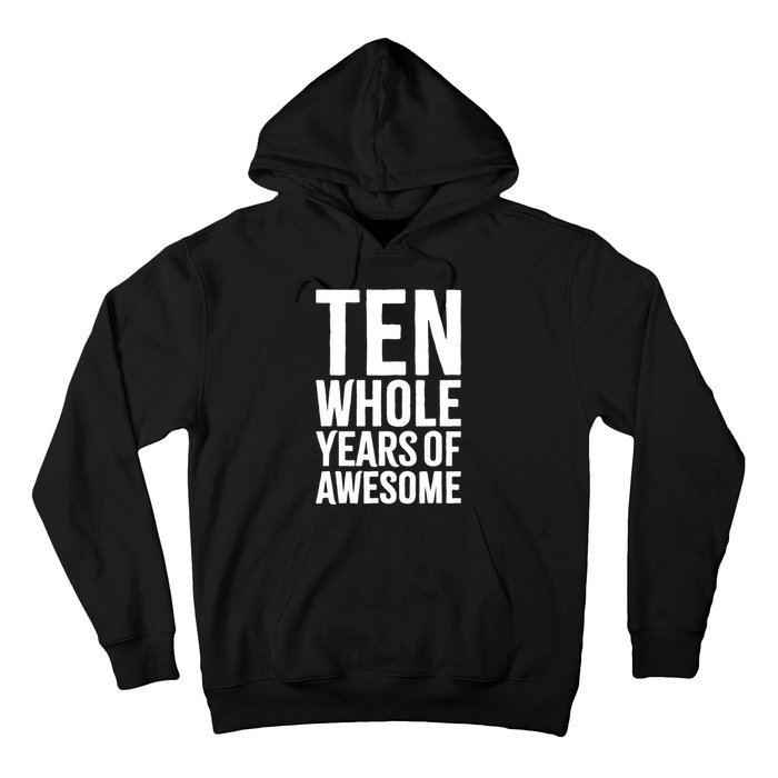 10th Birthday Shirt Gift Boy Age 10 Ten Year Old Boys Son TShirt Hoodie