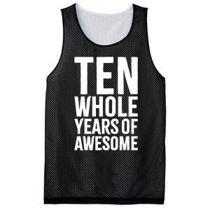 10th Birthday Shirt Gift Boy Age 10 Ten Year Old Boys Son TShirt Mesh Reversible Basketball Jersey Tank