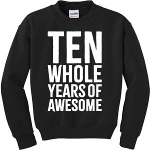 10th Birthday Shirt Gift Boy Age 10 Ten Year Old Boys Son TShirt Kids Sweatshirt