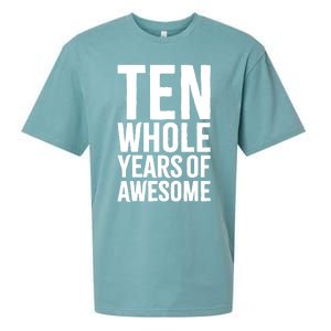 10th Birthday Shirt Gift Boy Age 10 Ten Year Old Boys Son TShirt Sueded Cloud Jersey T-Shirt