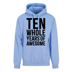 10th Birthday Shirt Gift Boy Age 10 Ten Year Old Boys Son TShirt Unisex Surf Hoodie