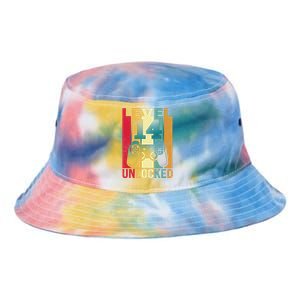 14 Birthday Son Funny Gamer 14th Years Old Tie Dye Newport Bucket Hat