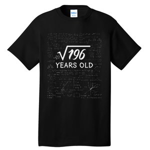 14 Birthday Son Him Funny Math 14th Birthday Tall T-Shirt