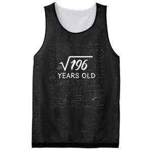 14 Birthday Son Him Funny Math 14th Birthday Mesh Reversible Basketball Jersey Tank