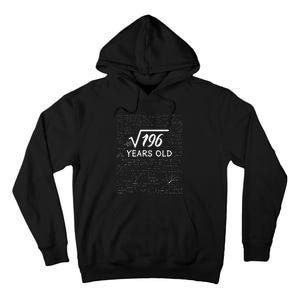 14 Birthday Son Him Funny Math 14th Birthday Tall Hoodie