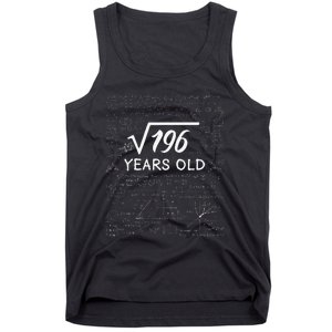 14 Birthday Son Him Funny Math 14th Birthday Tank Top