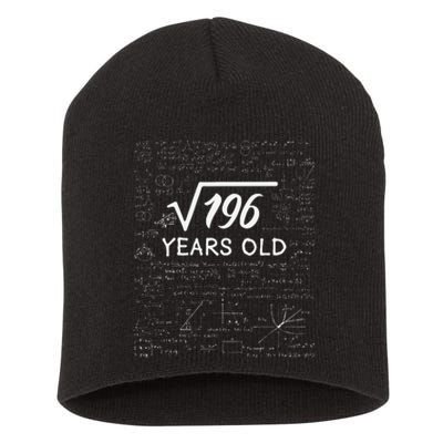 14 Birthday Son Him Funny Math 14th Birthday Short Acrylic Beanie