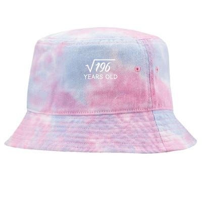 14 Birthday Son Him Funny Math 14th Birthday Tie-Dyed Bucket Hat