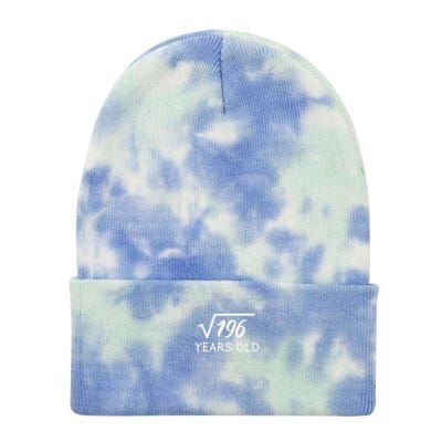 14 Birthday Son Him Funny Math 14th Birthday Tie Dye 12in Knit Beanie