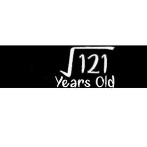 11th Birthday Square Root Of 121 11 Years Old Bumper Sticker