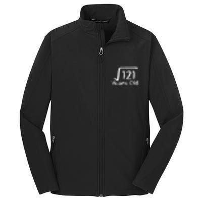 11th Birthday Square Root Of 121 11 Years Old Core Soft Shell Jacket