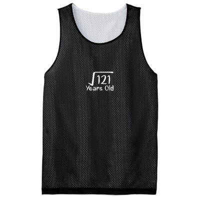 11th Birthday Square Root Of 121 11 Years Old Mesh Reversible Basketball Jersey Tank